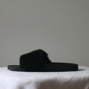 Steve Madden Fuzzy Slides